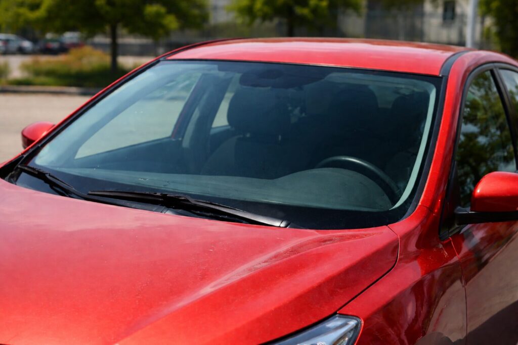 fixed cracked windshield on car - windshield replacement